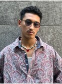 オールバックパーマ