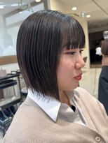 アッシュ 大泉学園店(Ash)&nbsp;10代20代『スッキリ顎下２～３センチボブ』スタイル