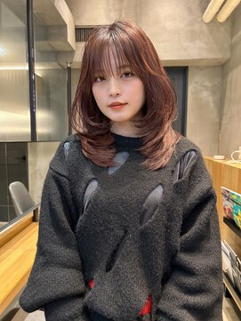 レーヴバイロンド 仙台(Reve by Lond) 韓国風レイヤーカットワイドバングホワイトブロンドイメチェン