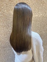 トップヘアーテラス(TOPHAIR TERRACE) オリーブグレージュ×艶感ロング