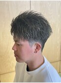 フェザーショートアップバングメンズショート