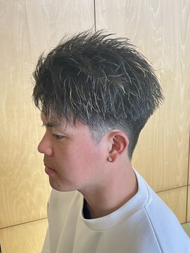 ニアウ 伊勢崎連取店(Niau) フェザーショートアップバングメンズショート