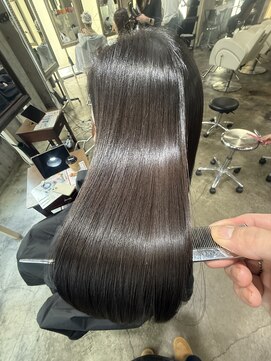 サロンドミルク 原宿(salon de MiLK) 髪質改善カラー オリーブグレー　原宿　表参道　明治神宮前