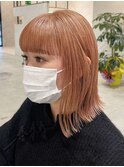 ミルクティーベージュダブルカラーインナーカラーケアブリーチ