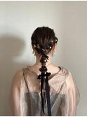 【hinana】編みおろしお呼ばれアレンジ