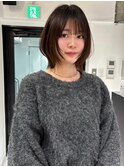 レイヤーボブフェイスレイヤー切りっぱなしボブ