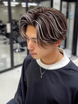 ディモアンド 表参道(Dimo&)&nbsp;xハイライト/ブルーブラック/スペインカール/スパイキーショート