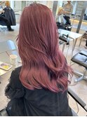 渋谷ブリーチカラーハイトーンカラーピンクベージュ30代