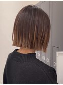 韓国タッセルボブ前髪カット髪質改善銀座