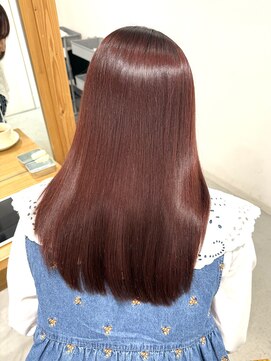 黒髪/小顔/ココアベージュ/髪質改善カラー/宇都宮/鶴田