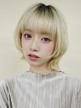 マノ 千歳烏山(MaNO) 〈n5〉ショート韓国ボブハイライト髪質改善ブリーチ前髪20代30代