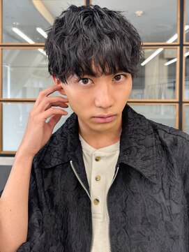 エル 渋谷(L) 大人のシャドウパーマで縦落ちツイスパ風