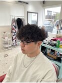 メンズ【波巻きパーマ】