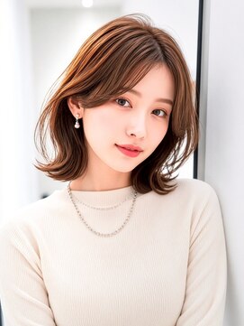 ルービック(Rubik's) 韓国風くびれミディアム×透明感カラー