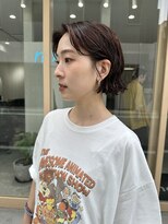 アト(Ato.)&nbsp;orange brown×permを活かしたミニボブ【mayu】【Ato.明石】