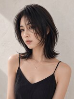 ノラ ギンザ(NORA GINZA) くびれ×ミディアム×センターパート 20代30代40代50代