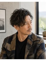 MEN's Baguz MEN'Sカット/ MEN'Sパーマ/ MEN'Sカラー 大人メンズゆるウェーブパーマ×無造作