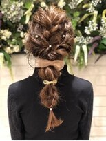 プログレス つくば店(PROGRESS by ヂェムクローバーヘアー)&nbsp;フェミニンで華やかな編み込みヘアセット！玉ねぎ風☆