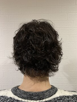 えほん美容室 メンズの無造作パーマ♪