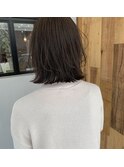 肩上レングス×ブリーチなしで作る透明感カラー