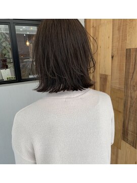 トレス(tresses) 肩上レングス×ブリーチなしで作る透明感カラー