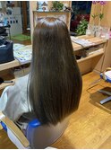 ヘアカラーロング☆アッシュグレー☆