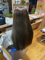 サロンド マーチ&nbsp;ヘアカラーロング☆アッシュグレー☆