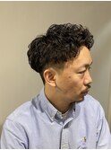 モコモコくるくる大人パーマ 30代40代メンズ