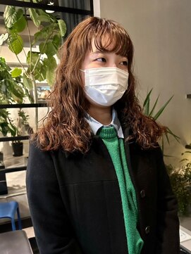 ヴヴ(Bub) wave perm / ブラウンオレンジ ウェーブパーマ