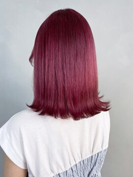 アルバム 新宿(ALBUM SHINJUKU) ピンクセミロング_チェリーブラウンフェミニンロング_ba406721