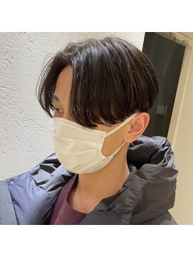 ウェーブ(WAVE) センターパート×ワンカールリバースカルマパーマ/メンズパーマ