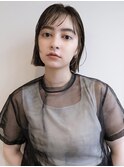 ミニボブ ボブ うぶバング シースルーバング