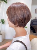 【 I. 】30代からの襟足すっきり前下がりショートボブ 川口