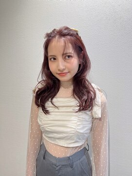 コバルト(Cobalt) 韓国ヘア20代30代レイヤーカット暖色カラーピンクラベンダー