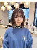 ★顔まわりにポイントレイヤー!オレンジブラウン!ボブ!横浜