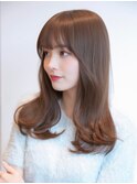 ふんわりカールヘルシースタイルルーズヘアショコラアッシュ