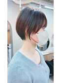 地毛風カラー/ナチュラルレイヤーカット/ショートボブ[船橋]