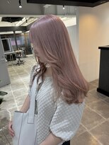 ペレ 栄店(PELE)&nbsp;デザインカラー/レイヤーカット/ウェットヘア/オリーブベージュ