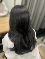 アリュウル 表参道 青山(Allure) ブリーチなし!ブルーブラックカラー×韓国レイヤーカット 伊藤