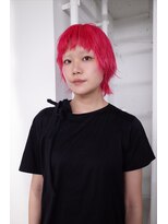 レコ 渋谷(LECO)&nbsp;ネオンピンクのショートウルフ