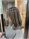 ハイライトカラーケアブリーチ白髪ぼかし髪質改善白髪染めカラー