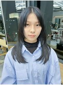 レイヤーカット/ハイレイヤー/ブルーブラック/似合わせカット