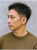 短髪ツーブロックソフトモヒカン刈り上げベリーショートメンズ