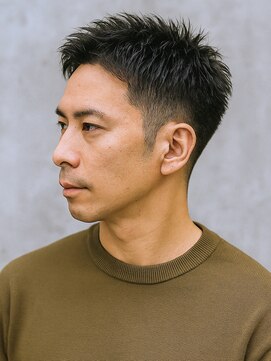 ルシードスタイルサワ(LUCIDO STYLE sawa) 短髪ツーブロックソフトモヒカン刈り上げベリーショートメンズ