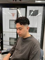 デン 仙台店(DEN)&nbsp;フェザーパーマ/スパイキーショート[榴岡/メンズ/理容室]