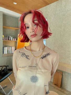 チクロヘアー(Ticro hair) @nkkn15 vivid red