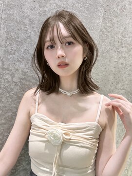 グロー 大宮(GLROW) ▲ 前髪顔まわりボブレイヤーボブ顔まわり縮毛矯正 haruhi
