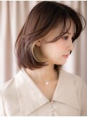 □インナーカラーハイライト美髪Aラインボブ404戸頭20代30代40代
