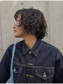 くせ毛風ニュアンスボブパーマ