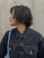 ユノ(juno)&nbsp;くせ毛風ニュアンスボブパーマ